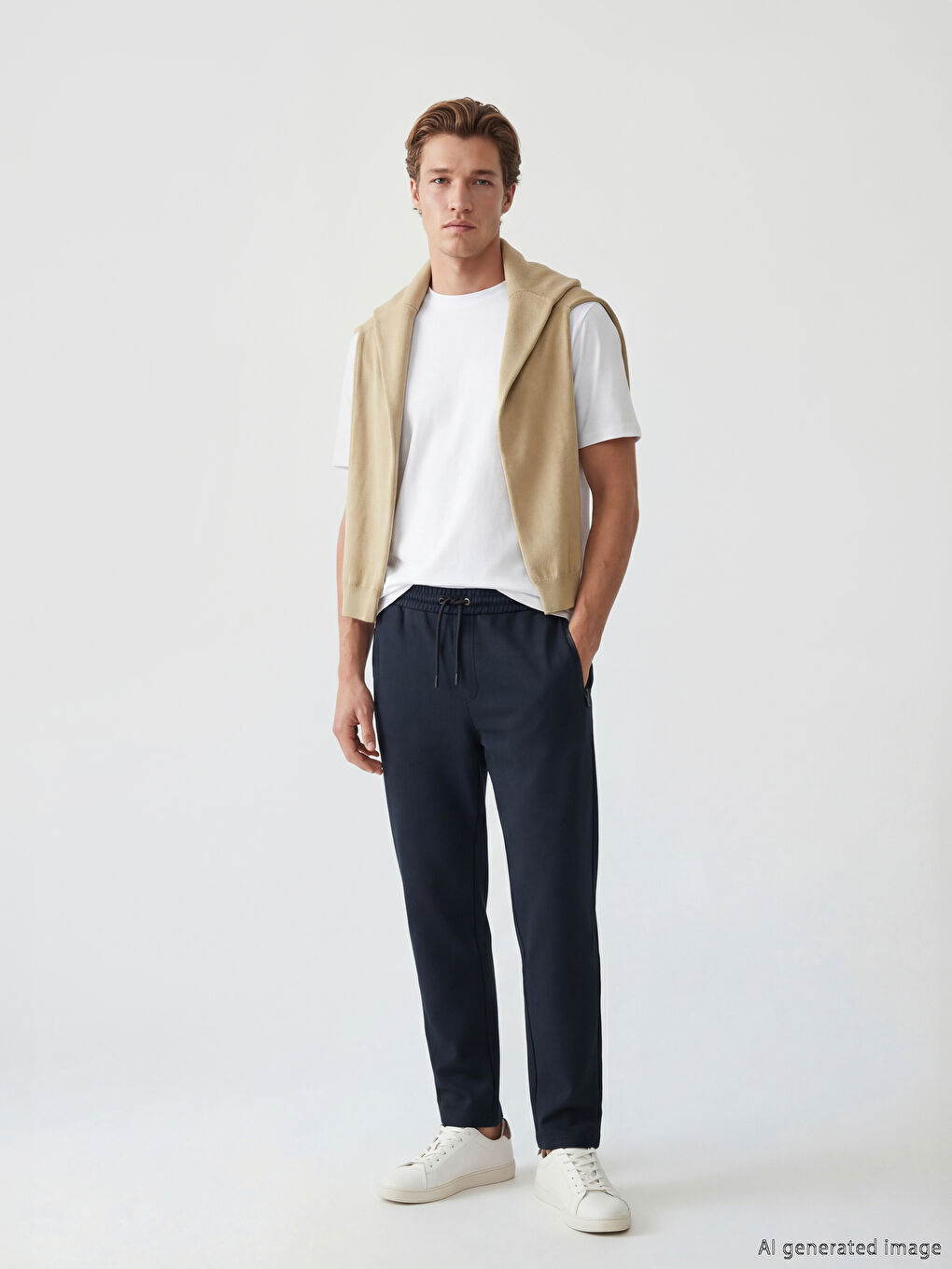 Siyah Standart Kalıp Erkek Eşofman Altı