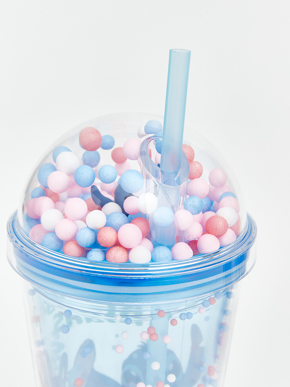 Karışık Stitch Baskılı Çocuk Pipetli Meşrubat Bardağı 500 Ml-3