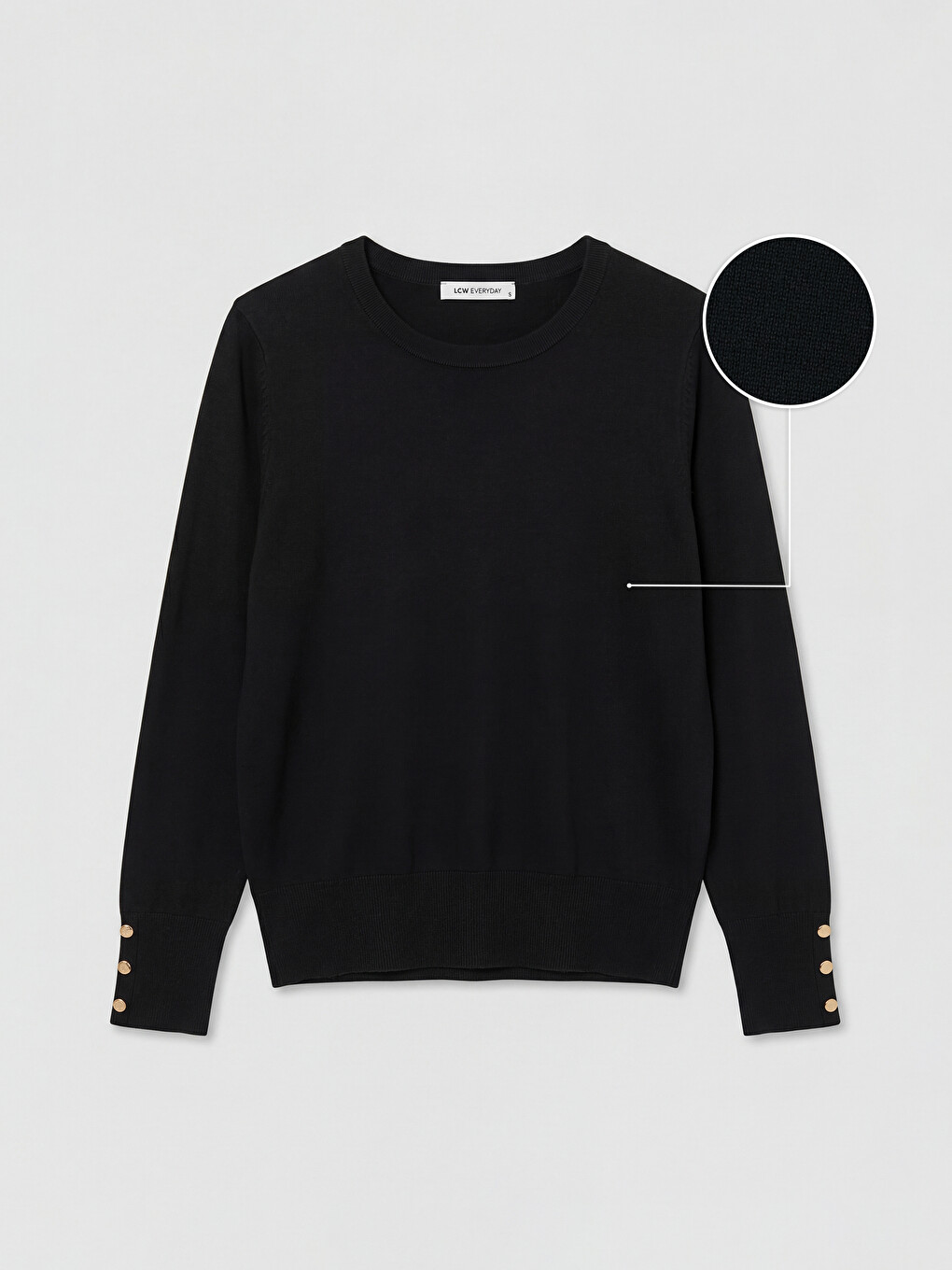 Crew Neck Women's Knitwear Sweater-4