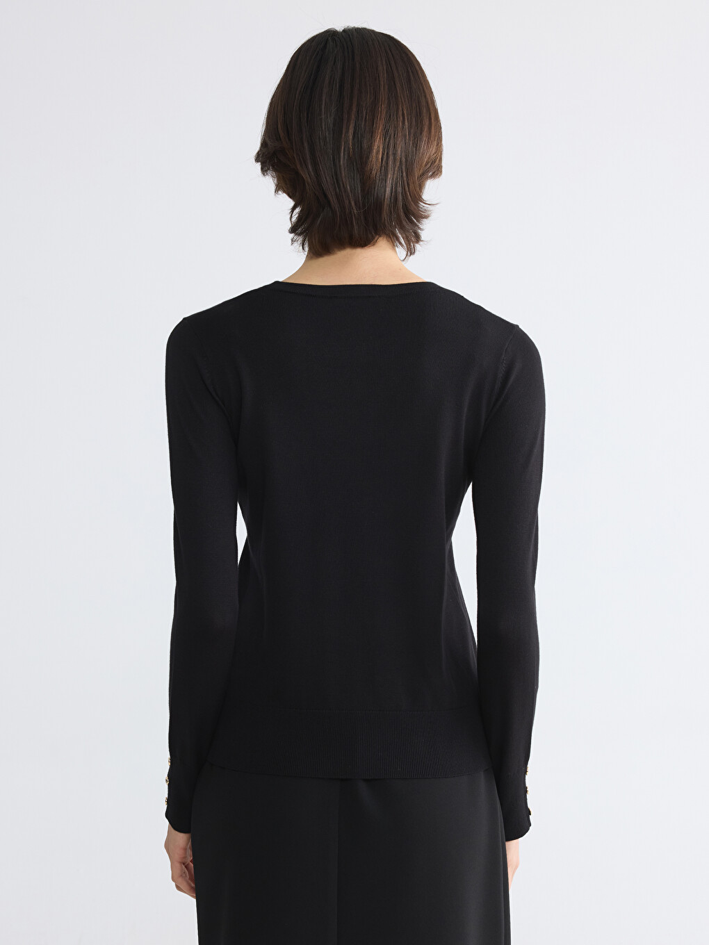 Crew Neck Women's Knitwear Sweater-3