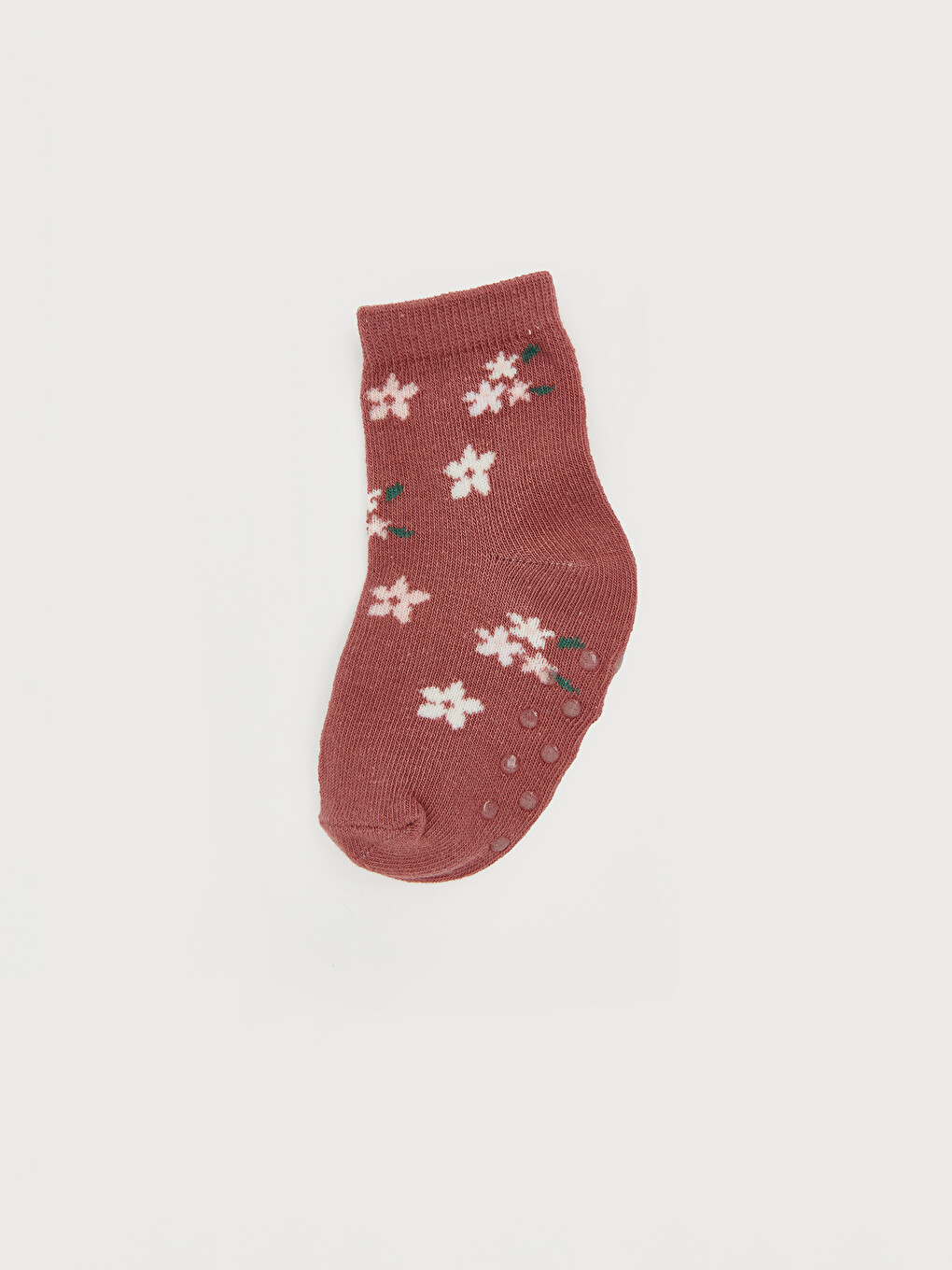 Floral Patterned Baby Girls' Ankle Socks 5 Pack-1