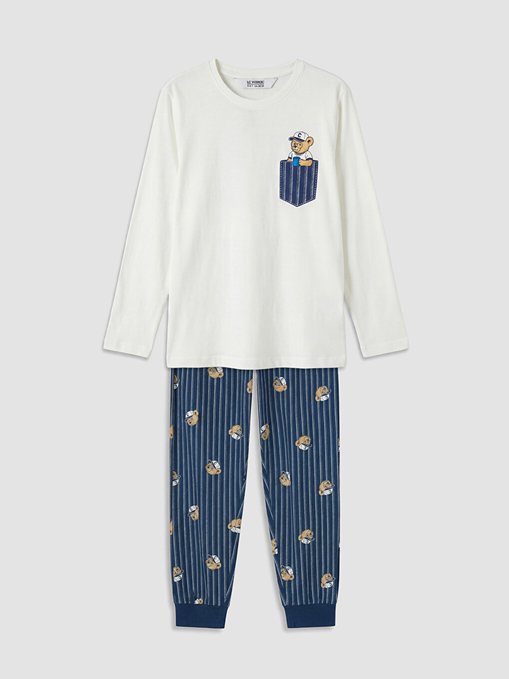 Crew Neck Boys' Pyjamas Set