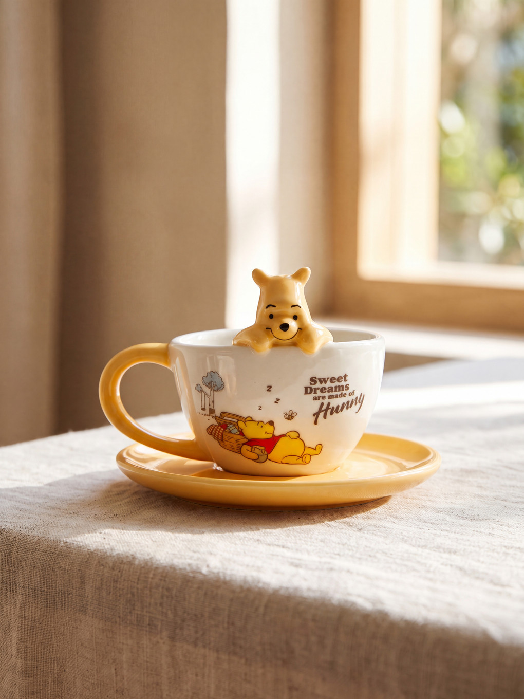 Karışık Winnie The Pooh Baskılı Kahve Fincan Takımı