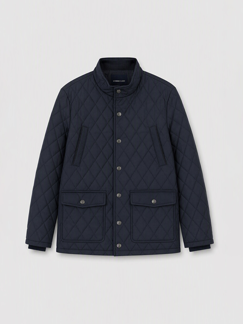 Man Navy Puffer Coat-3