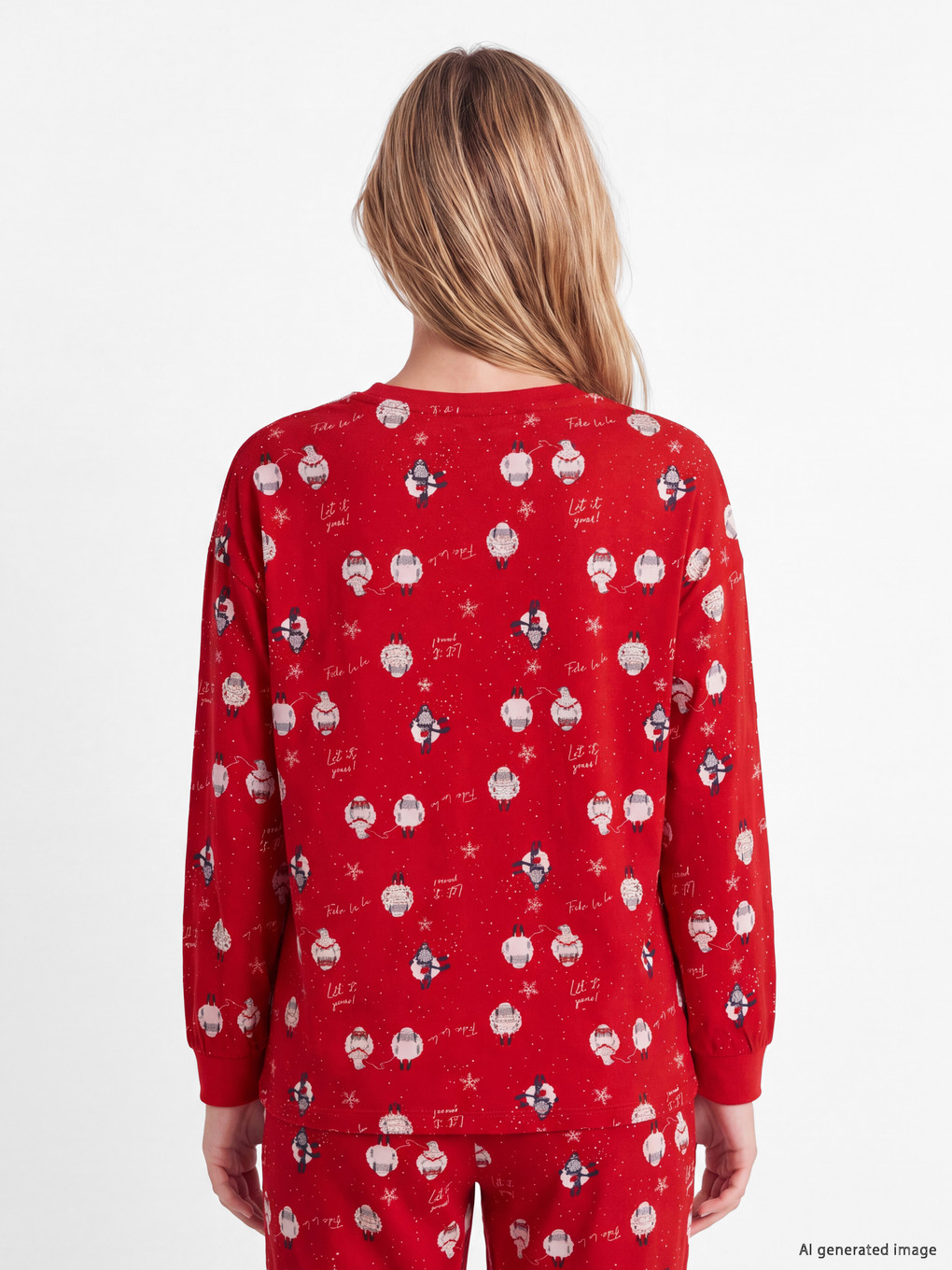 New Year Themed Women's Pyjamas Set-3