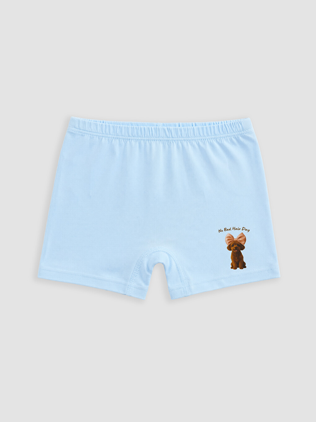 Lila Baskılı Kız Çocuk Boxer 5'li-3