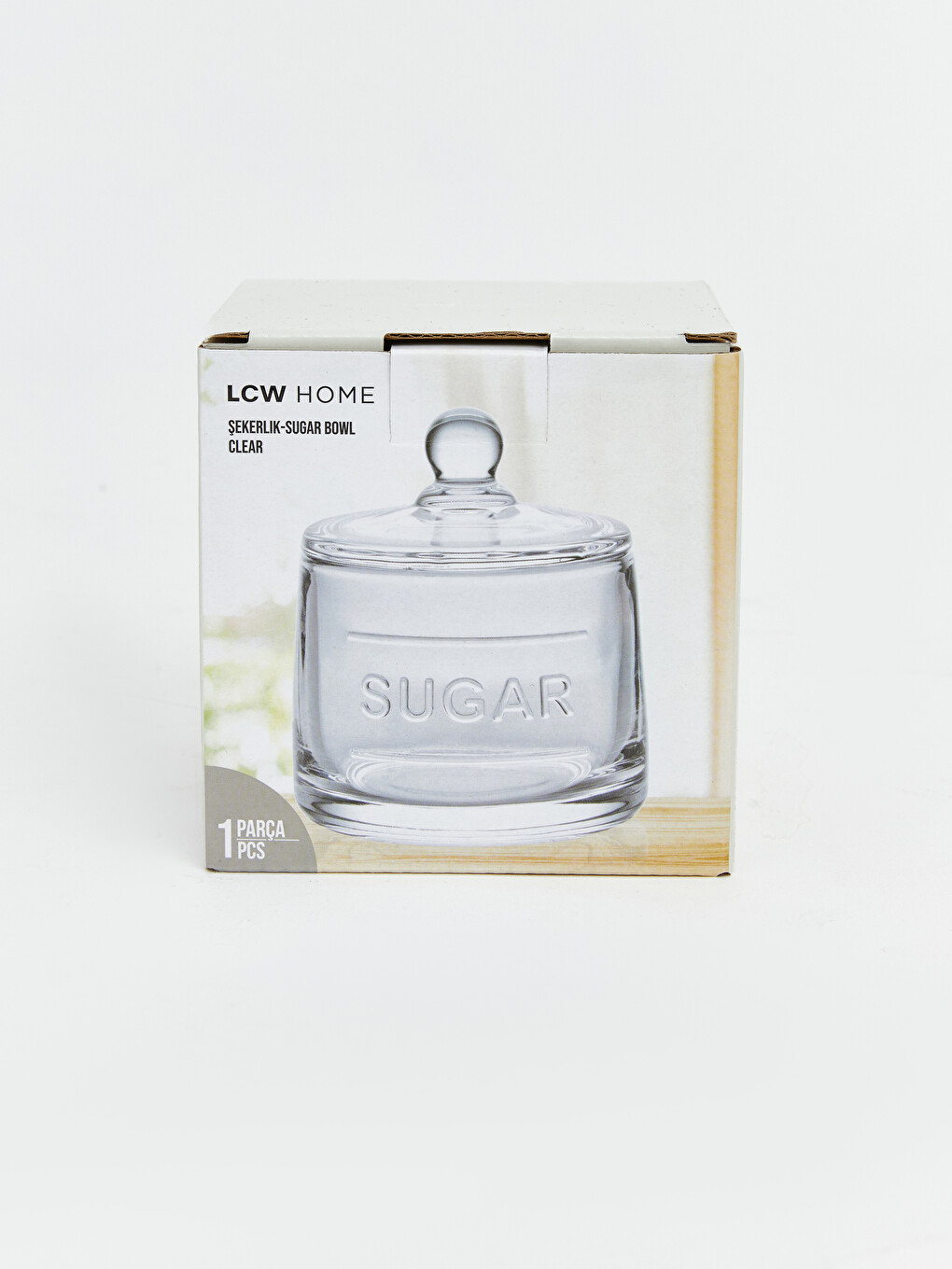Printed Glass Sugar Bowl-2