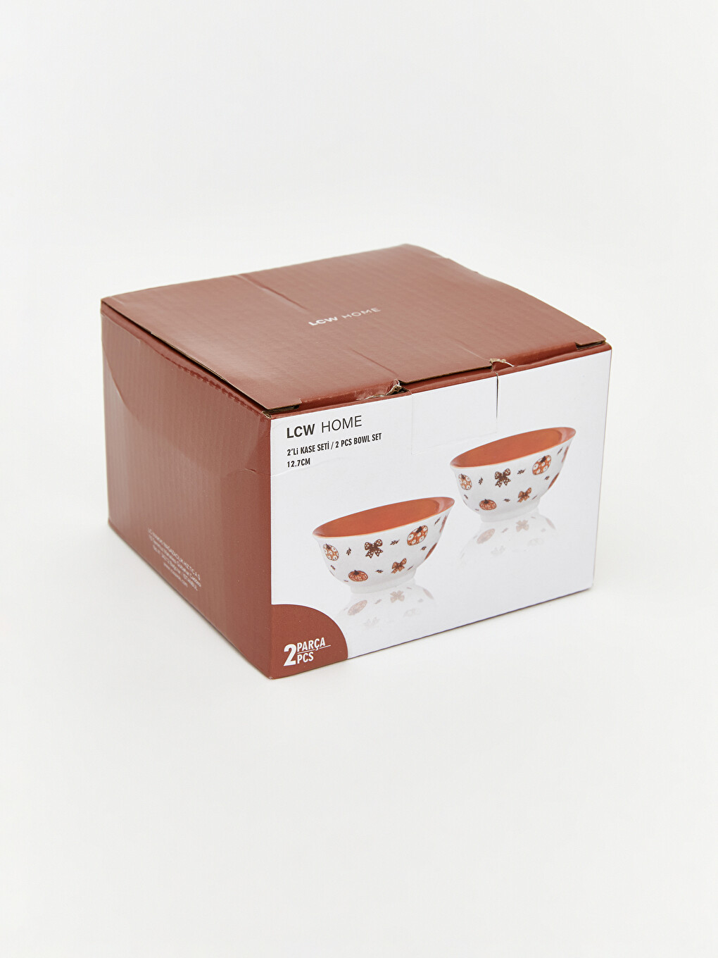 Pumpkin And Bow Patterned Ceramic Bowl-3
