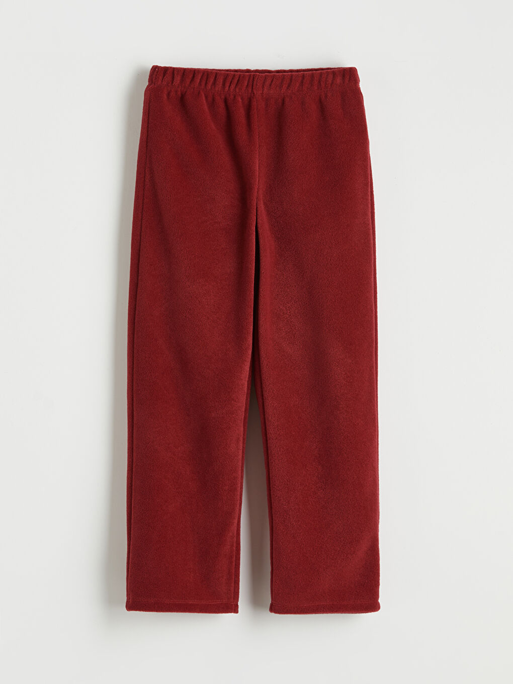 Bordo Kız Çocuk Nakışlı Bisiklet Yaka Pijama Takım-3