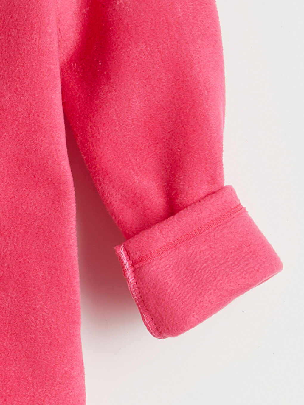 Fuşya Nakış Detaylı Polar Kız Çocuk Pijama Takım-6