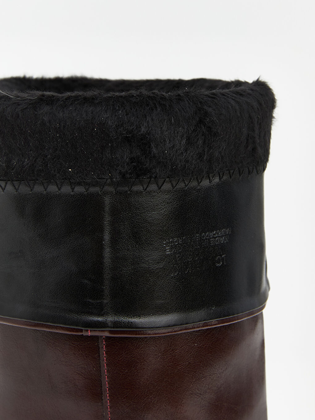 Bordo Sivri Burunlu Kadın Topuklu Kadın Çizme-5