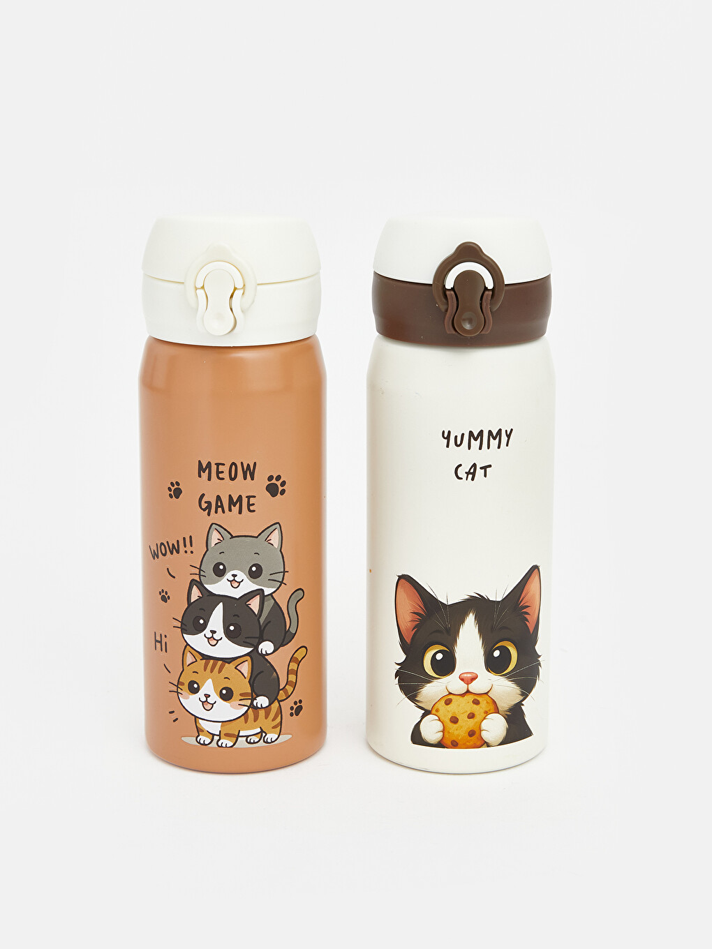 Cat Printed Girl's Water Bottle