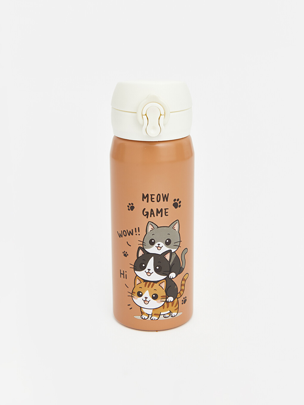 Cat Printed Girl's Water Bottle-1