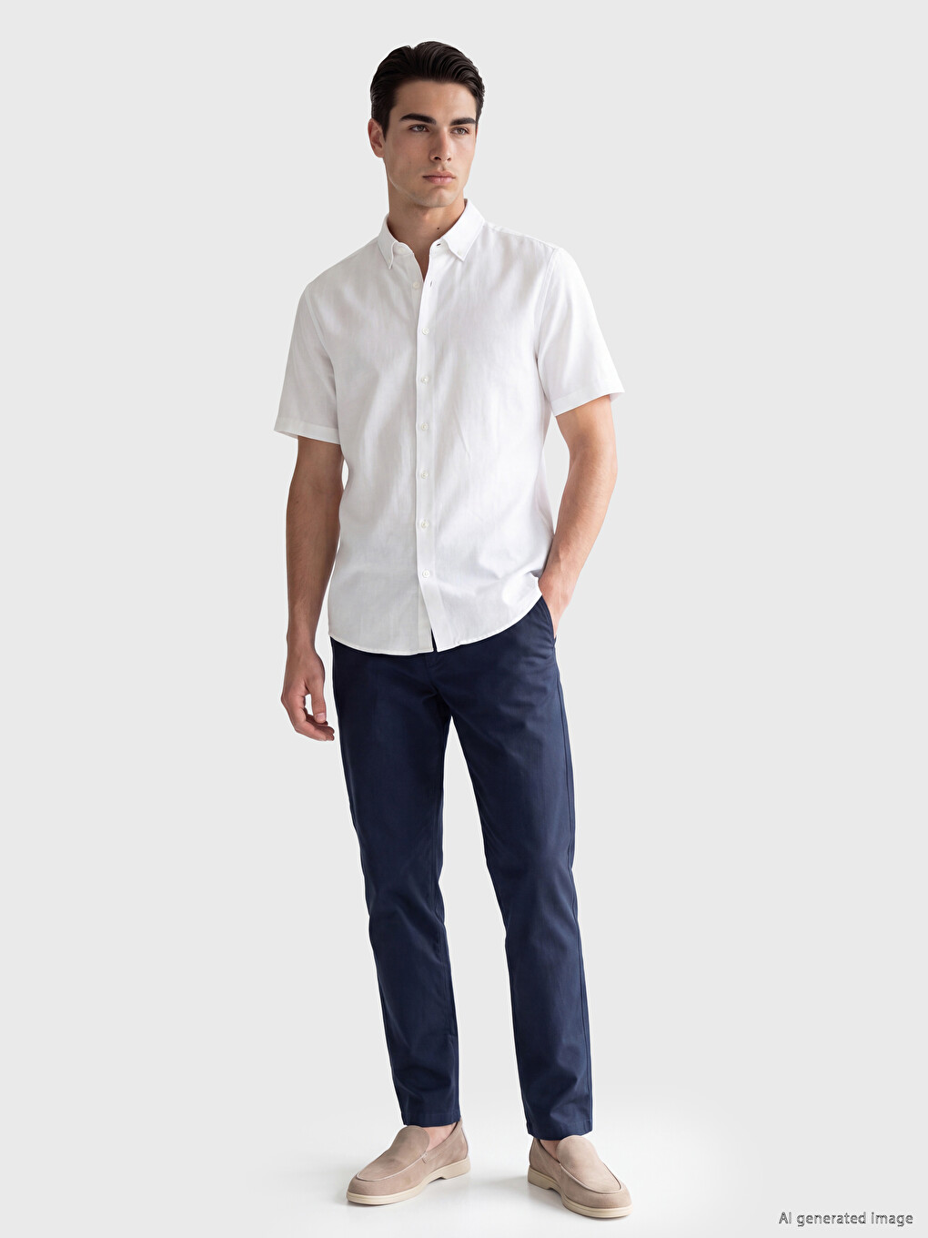 Pantaloni Chino Regular Fit Pentru Bărbați-1