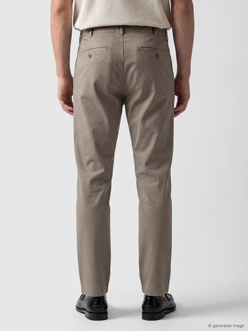 Kahverengi Regular Fit Gabardin Erkek Chino Pantolon-3