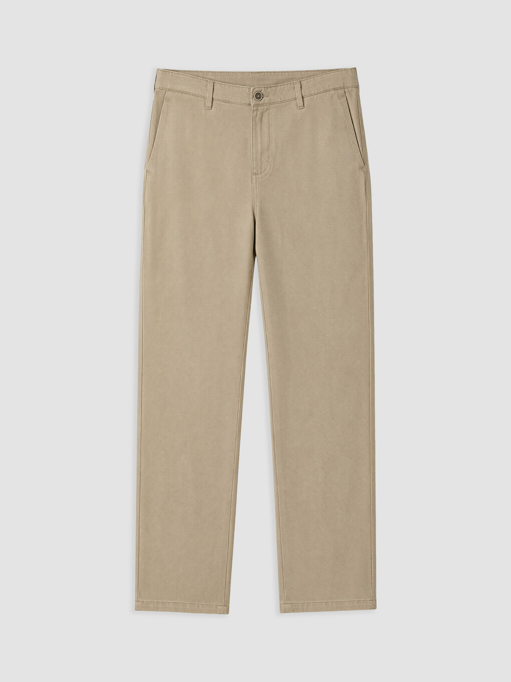 Haki Regular Fit Gabardin Erkek Chino Pantolon-4