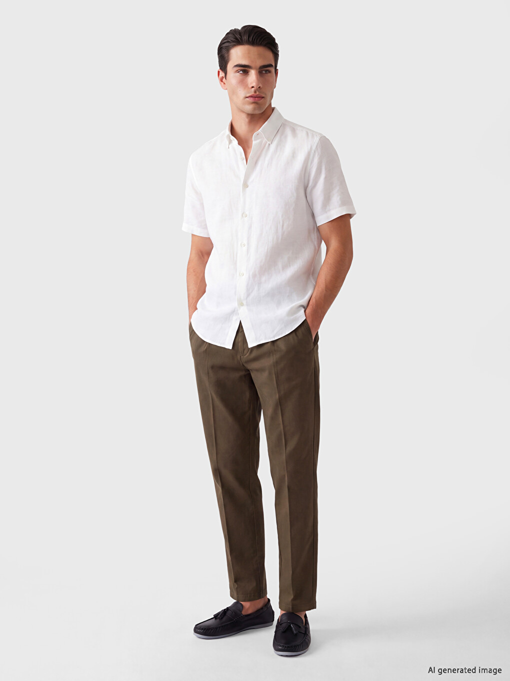 Regular Fit Men's Chino Trousers-1