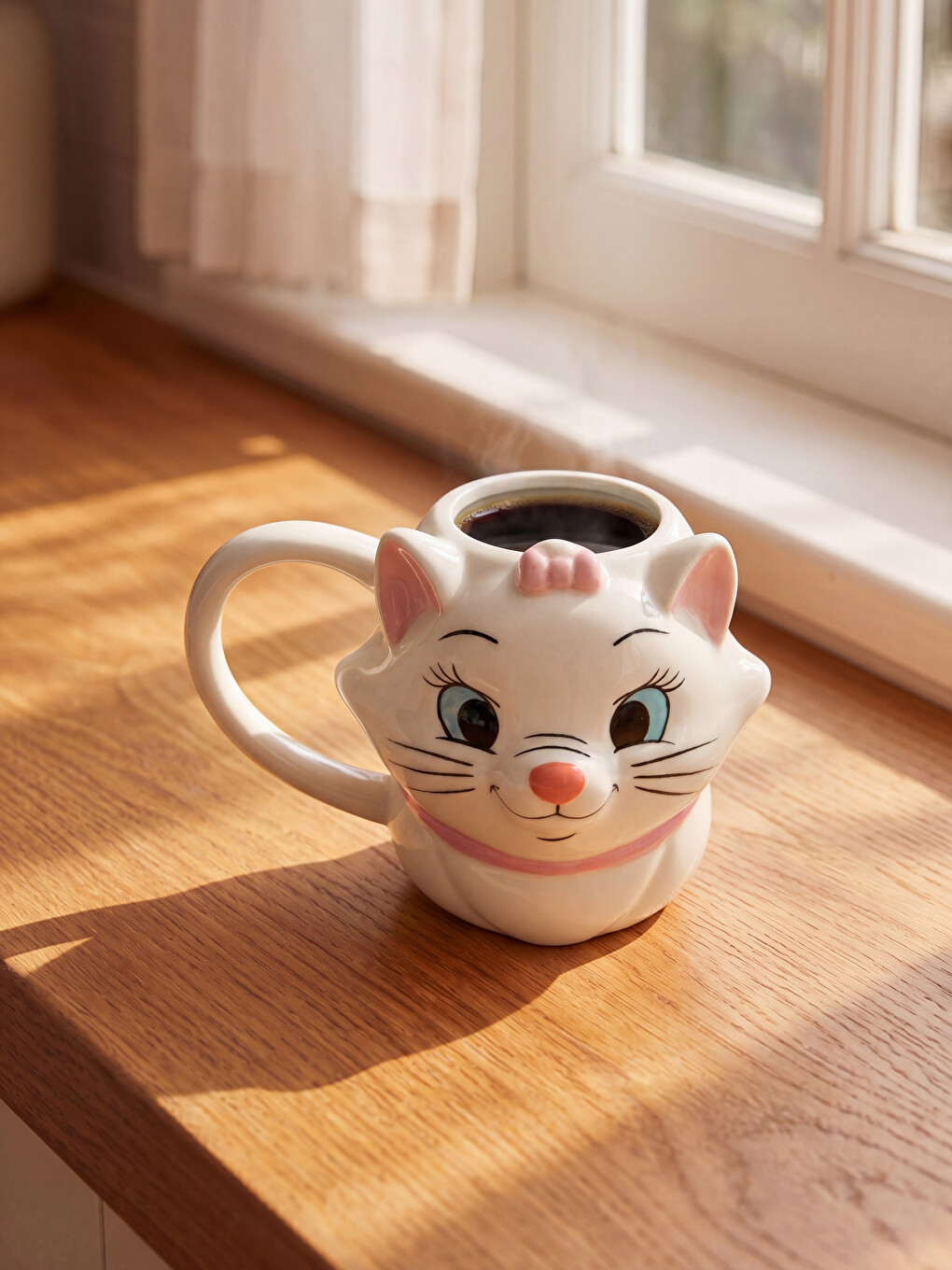 Marie Cat Printed Ceramic Mug 450 Ml