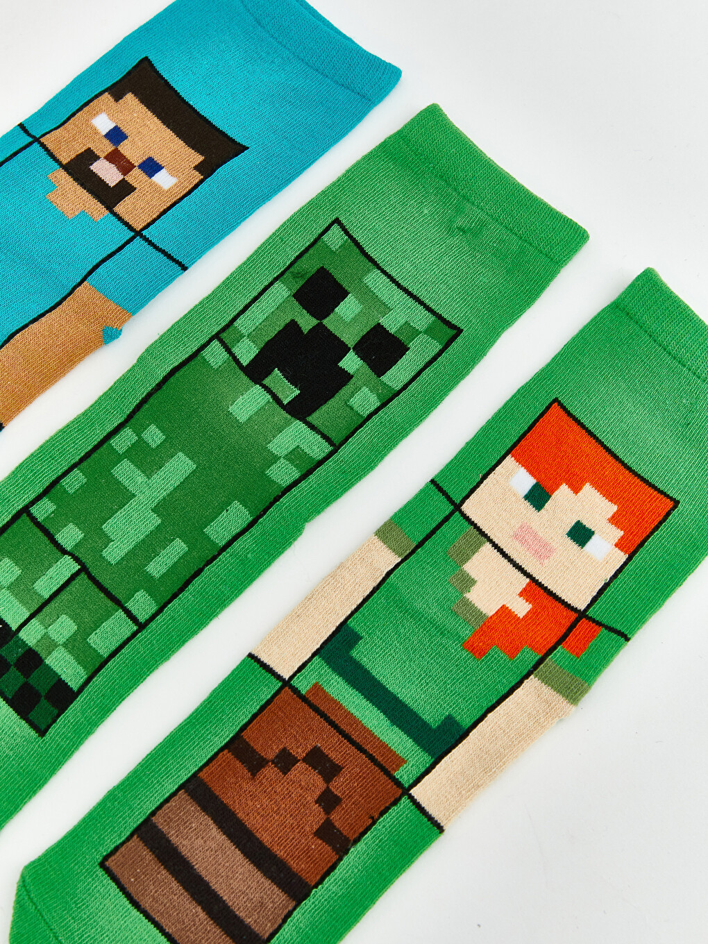 Karışık Minecraft Erkek Çocuk Soket Çorap 5'li-1