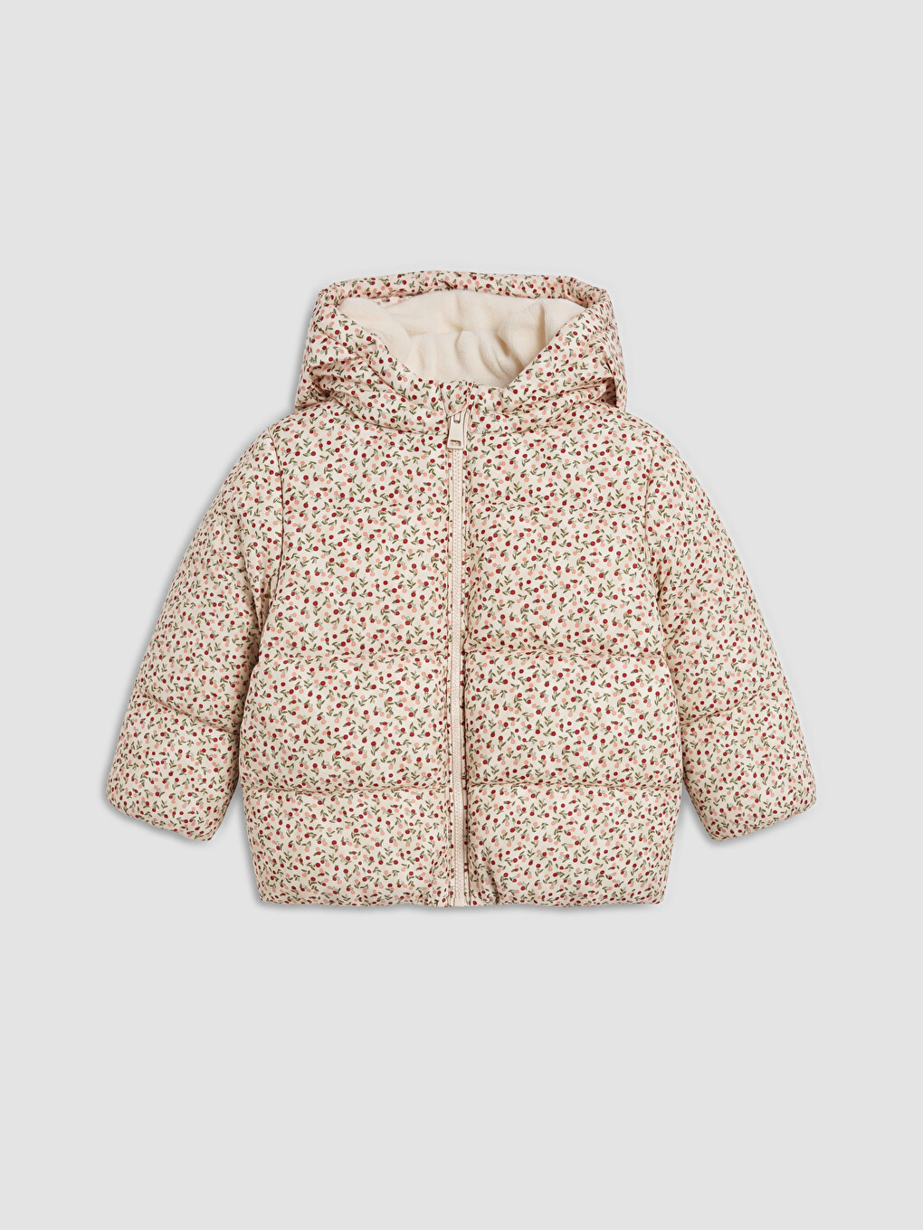 Geacă Matlasată Pentru Fetițe Cu Model Floral