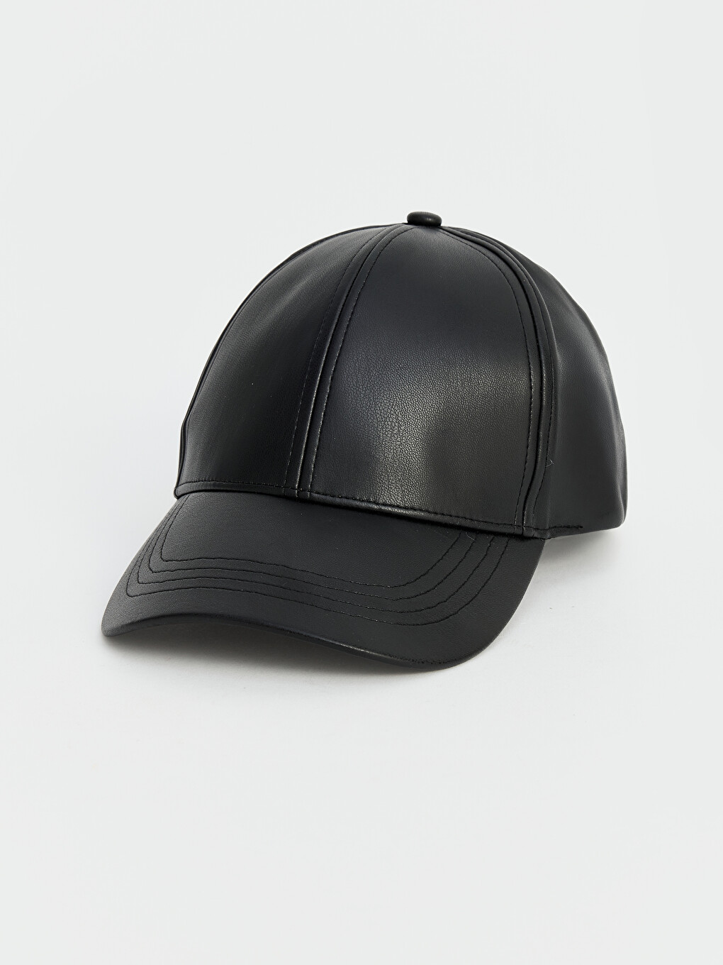Faux Leather Men's Cap Hat
