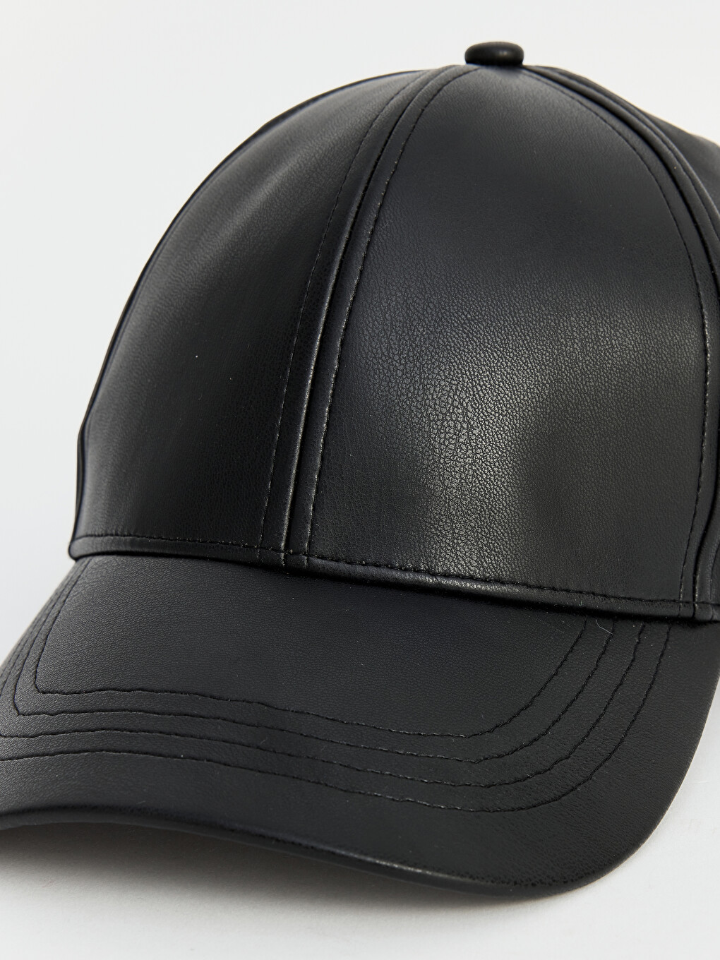 Faux Leather Men's Cap Hat-1