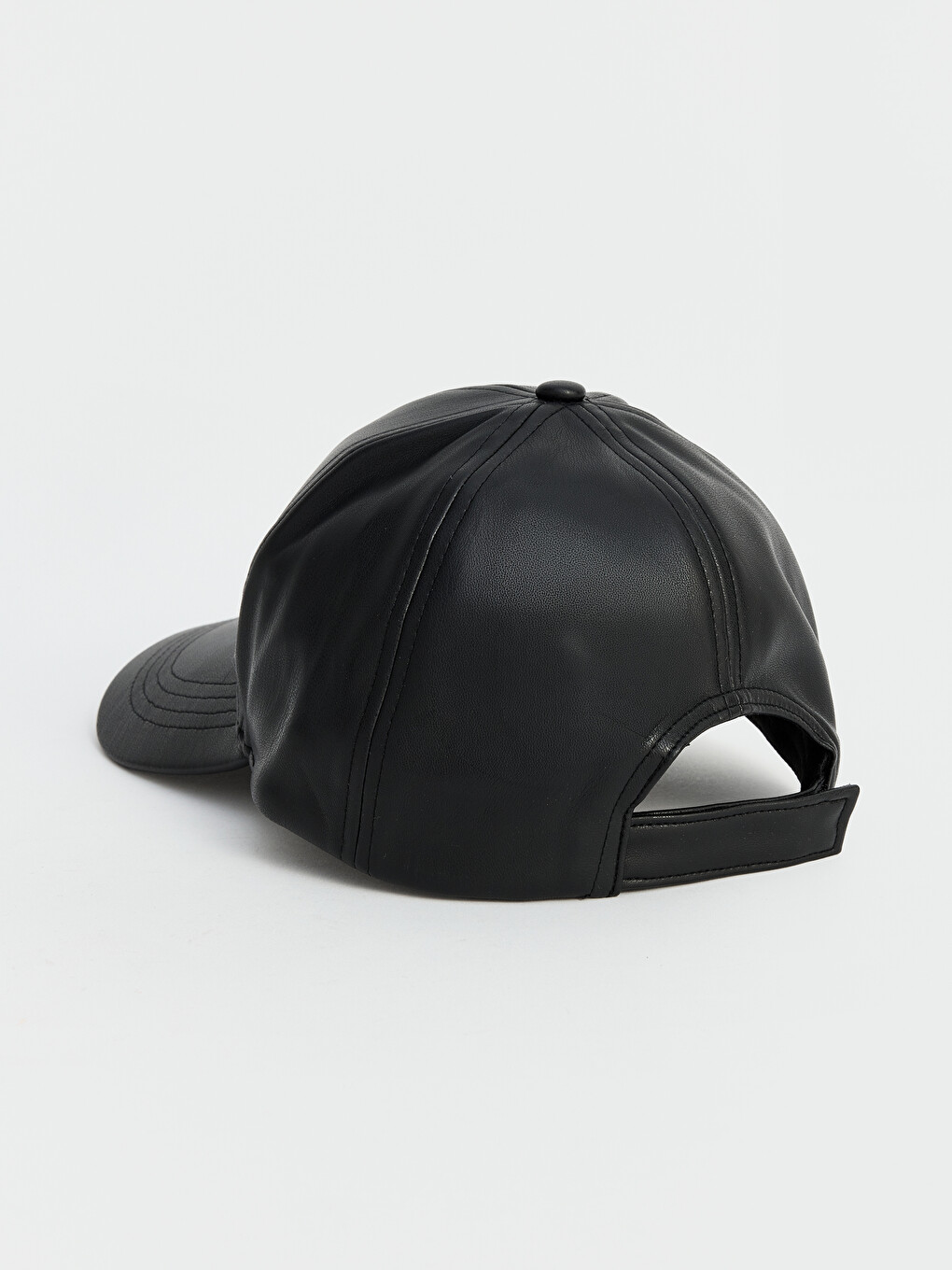 Faux Leather Men's Cap Hat-2