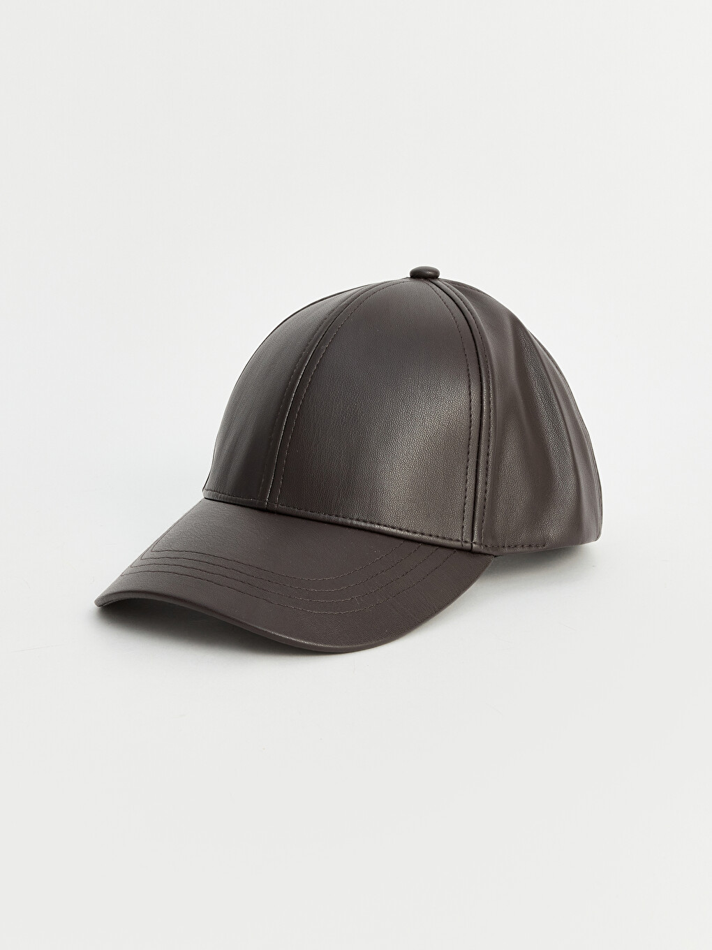 Faux Leather Men's Cap Hat