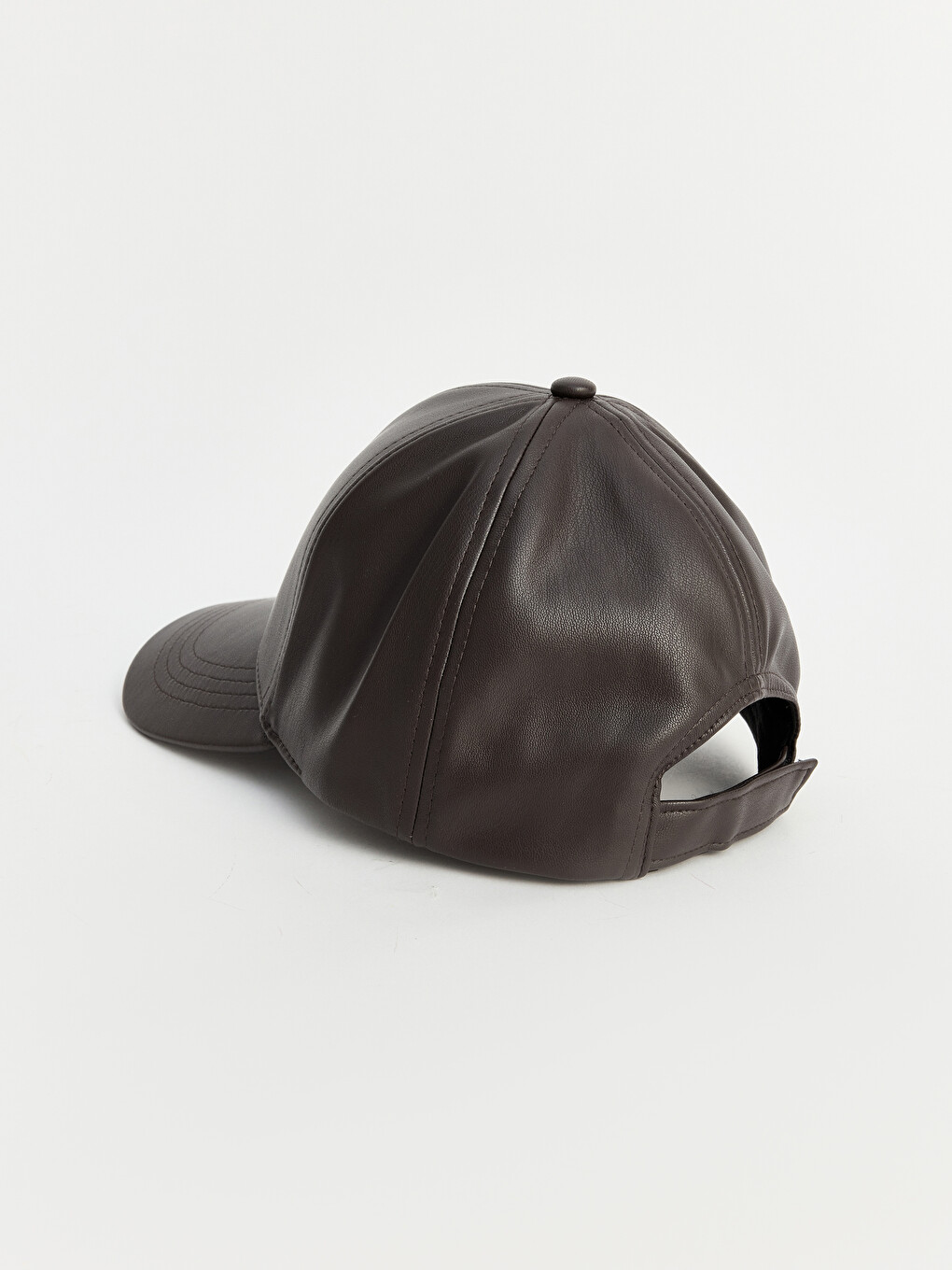 Faux Leather Men's Cap Hat-2