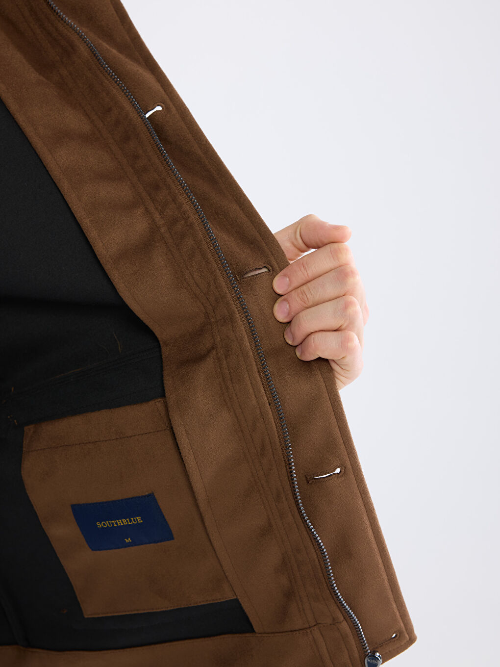 Kahverengi Standart Kalıp Erkek Mont-3