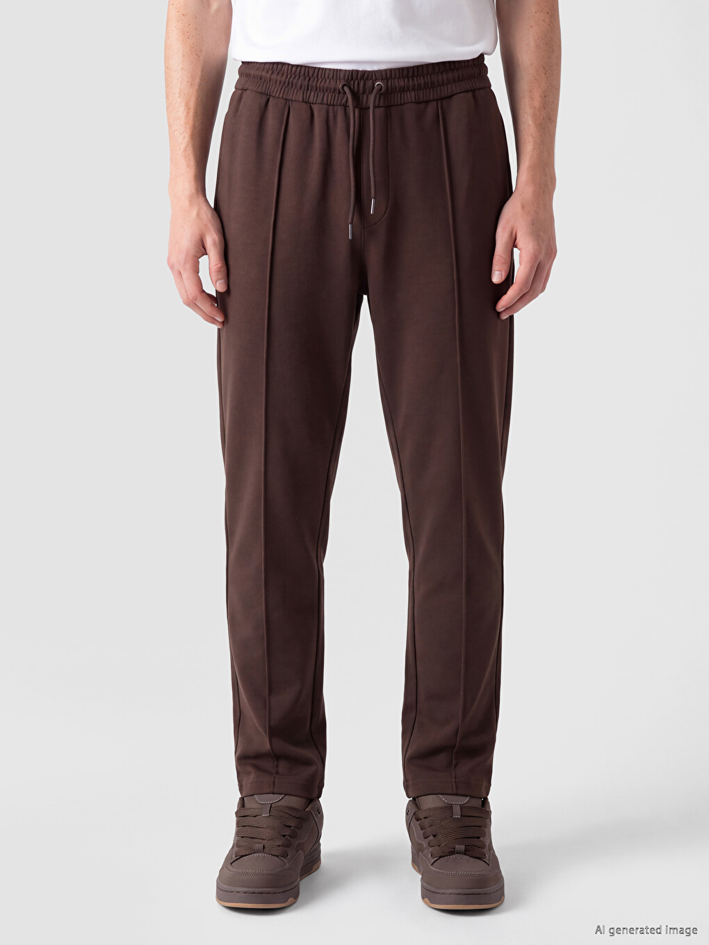 Relax Fit Front Stitch Detailed Men's Trousers-1