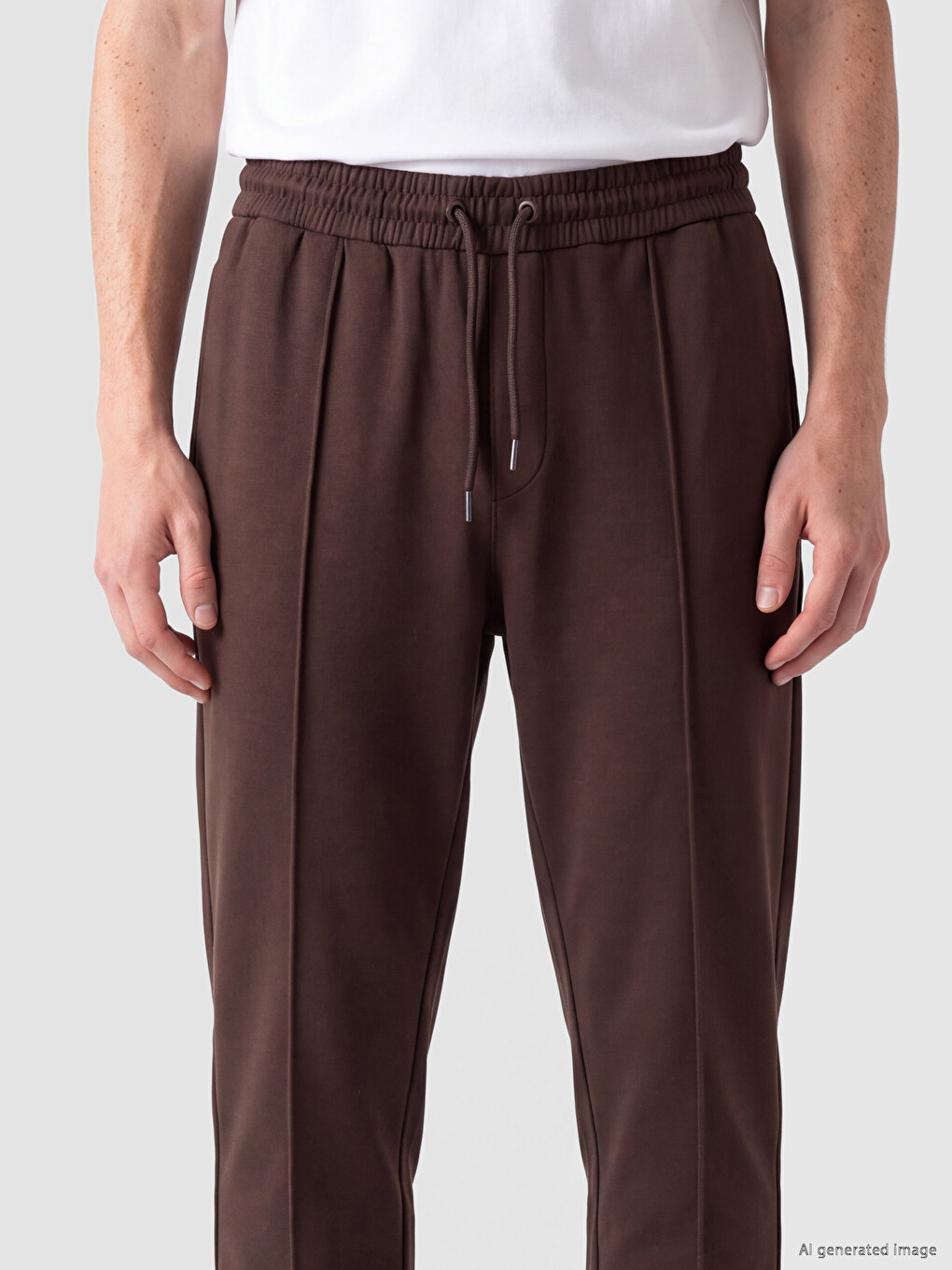Relax Fit Front Stitch Detailed Men's Trousers-2