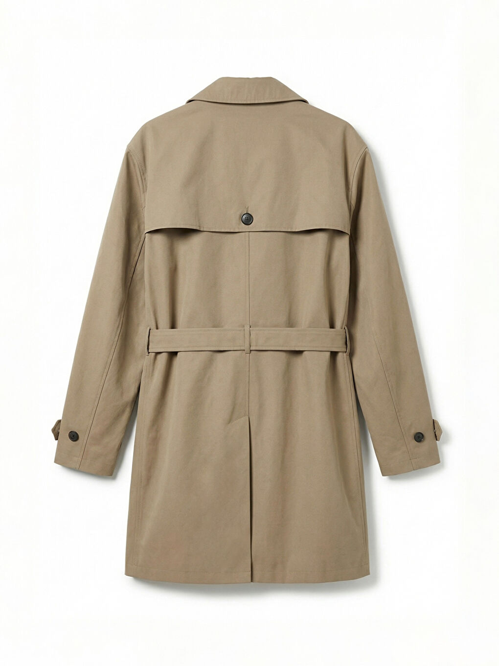 Kahverengi Standart Kalıp Erkek Trençkot-7