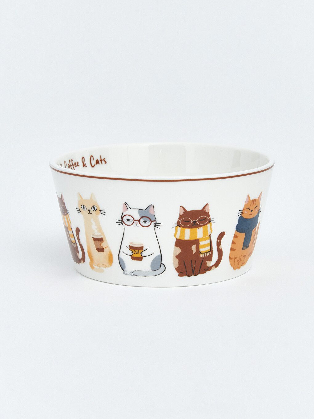 Cat Printed Porcelain Bowl-2