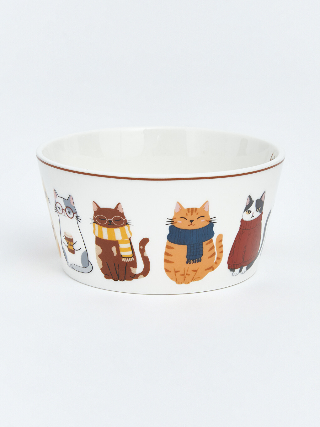 Cat Printed Porcelain Bowl-3