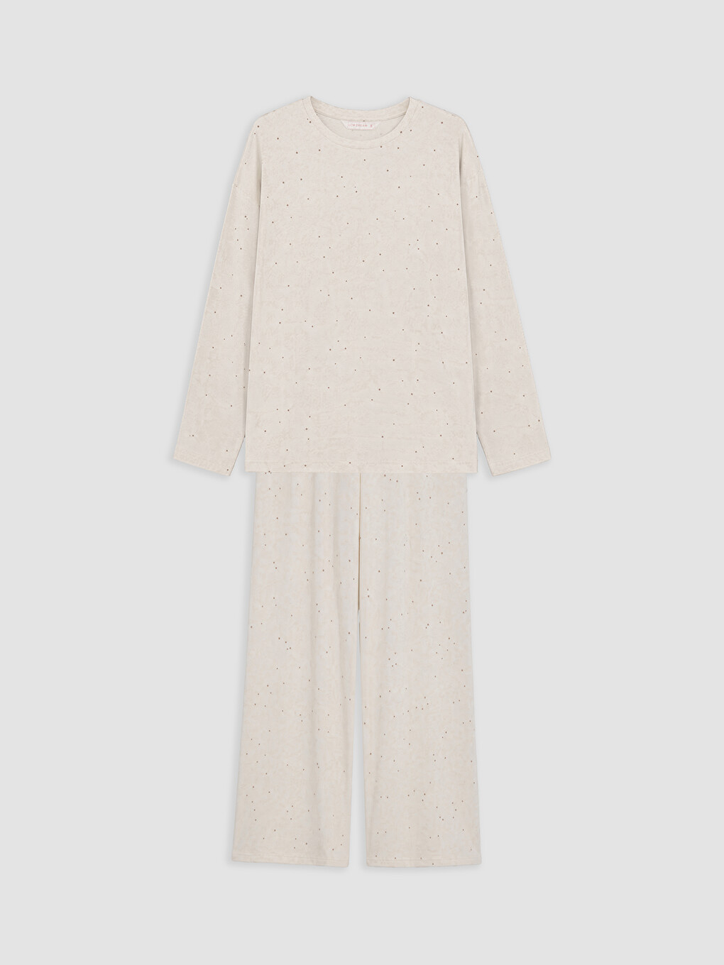 Crew Neck Patterned Women's Pyjamas Set-4