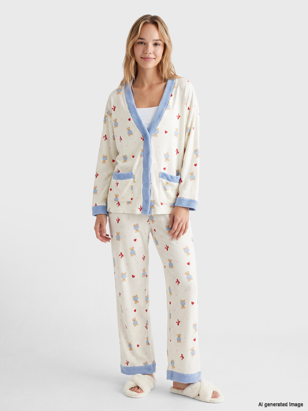 Woman Ecru Pyjama Set