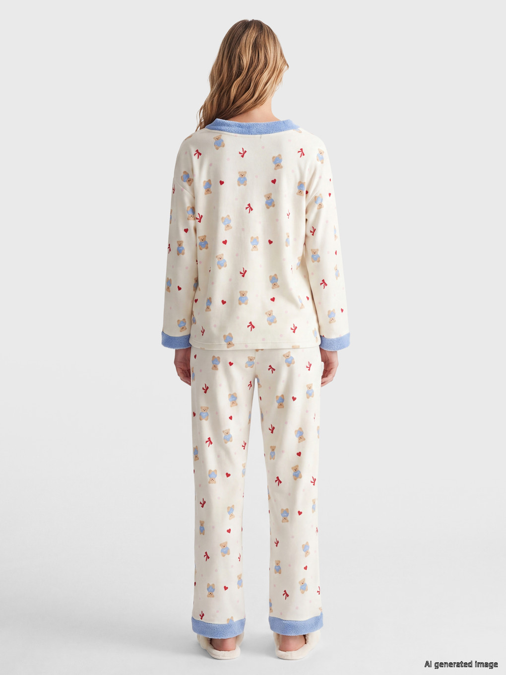 Woman Ecru Pyjama Set-3