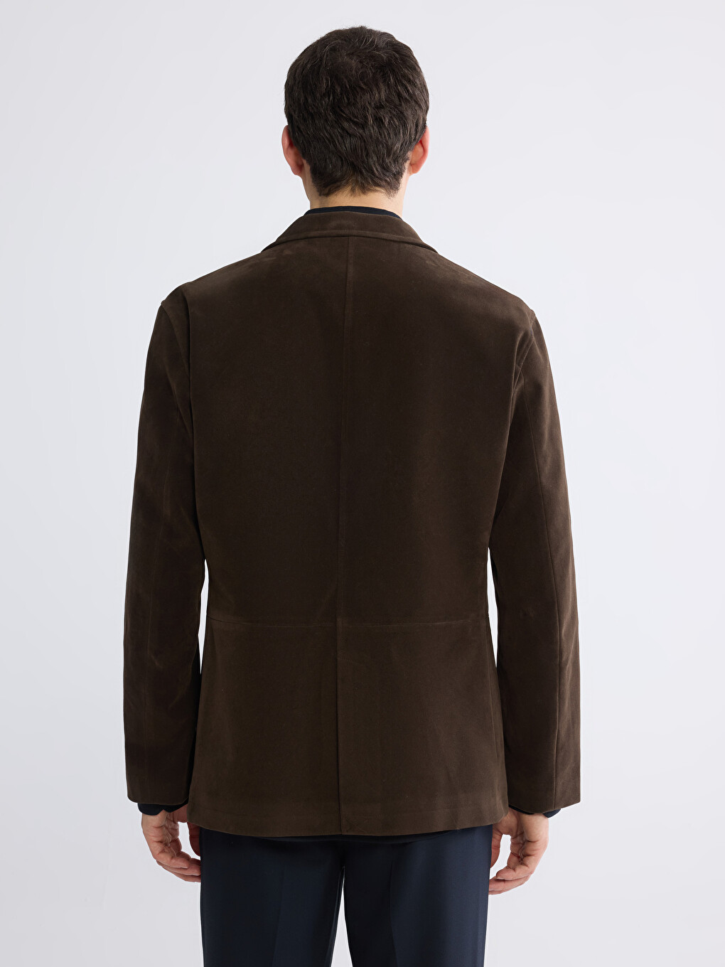 Kahverengi Standart Kalıp  Erkek Blazer Ceket-5
