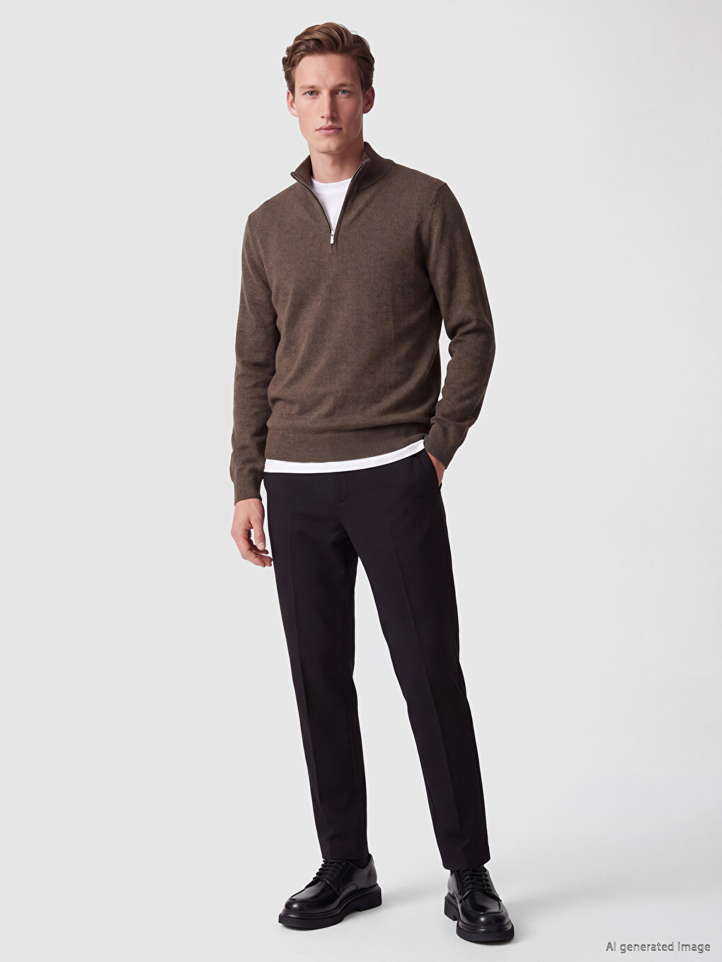 Man Brown Sweater-1