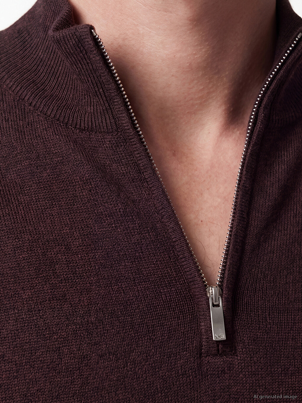 Half-zip Turtleneck Men's Knitwear Sweater-2