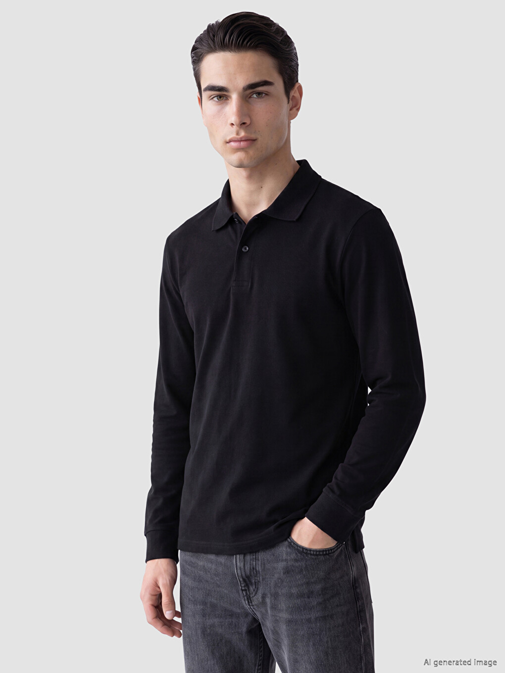 Polo Collar Pique Men's T-shirt