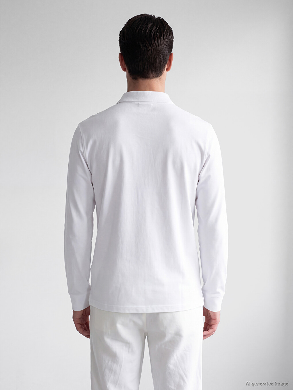 Polo Collar Pique Men's T-shirt-2