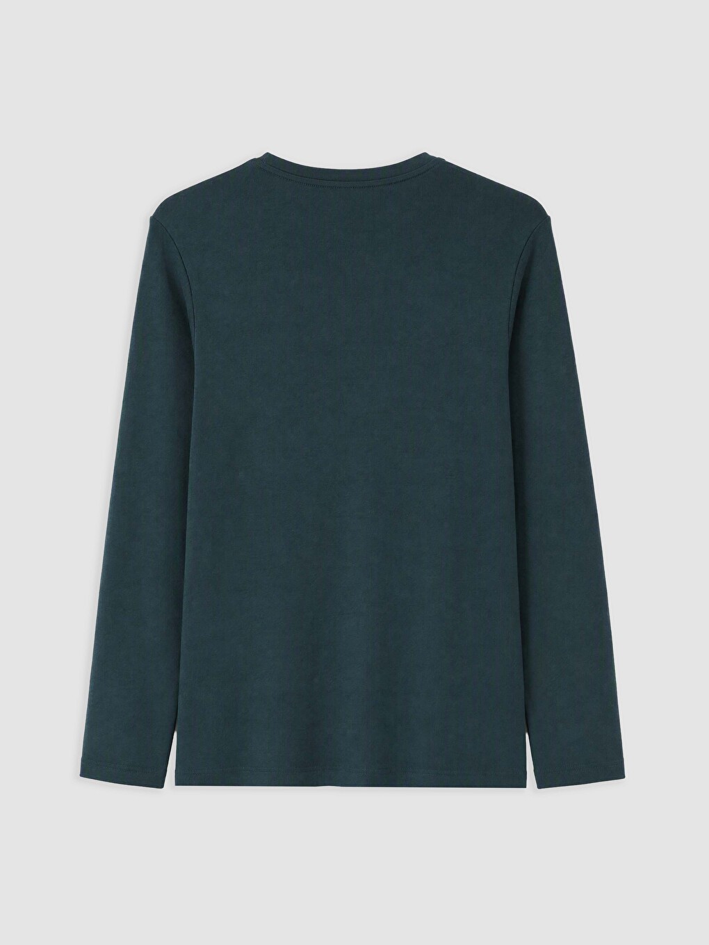 T-shirt Me Jakë Të Rrumbullakët Me Mëngë Të Gjata Për Burra-1