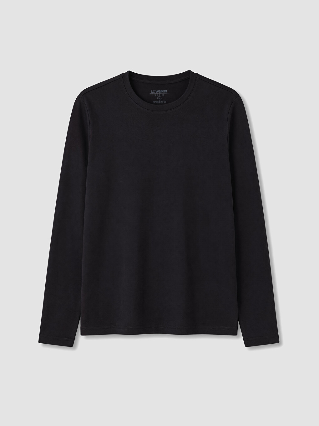 Crew Neck Long Sleeve Men's T-shirt-3