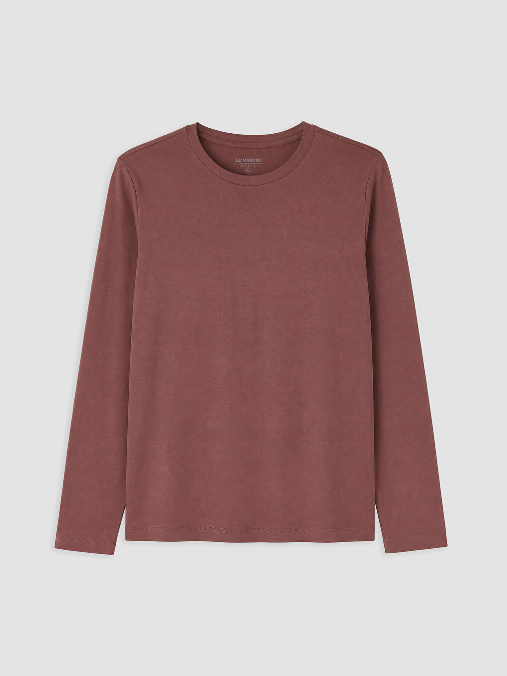 Crew Neck Long Sleeve Men's T-shirt-3