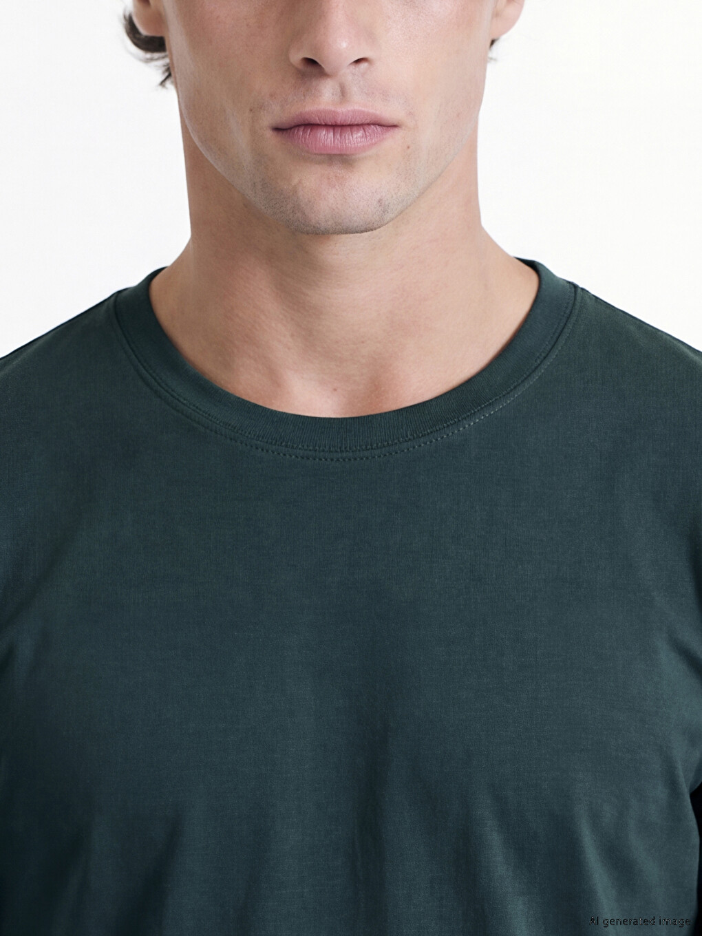 Crew Neck Long Sleeve Men's T-shirt-3