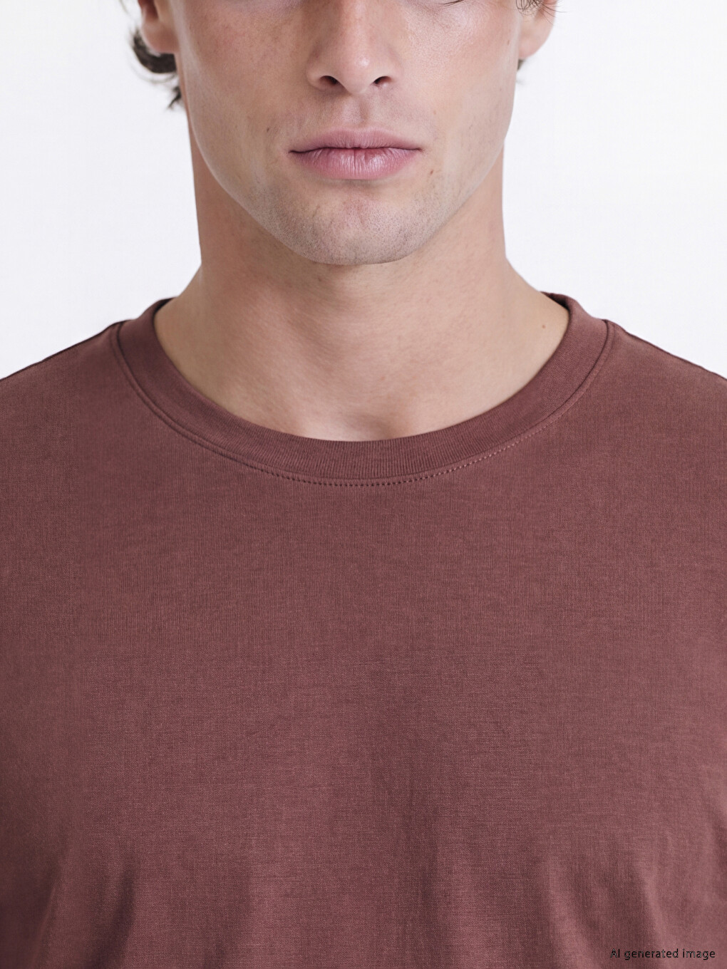 T-shirt Me Jakë Të Rrumbullakët Me Mëngë Të Gjata Për Burra-2
