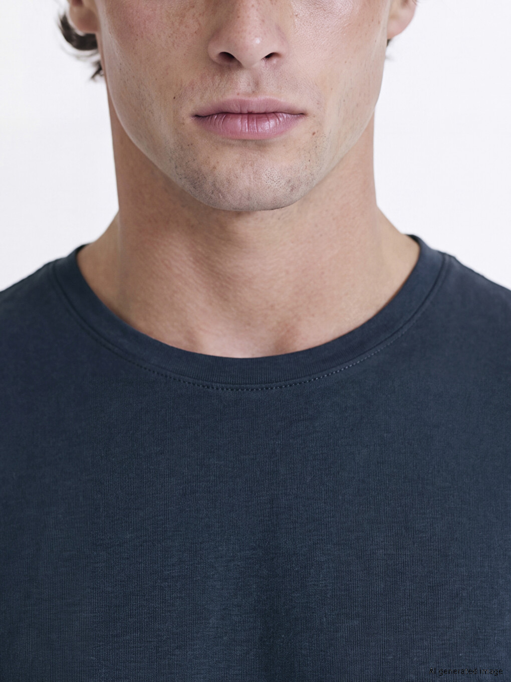 Crew Neck Long Sleeve Men's T-shirt-2