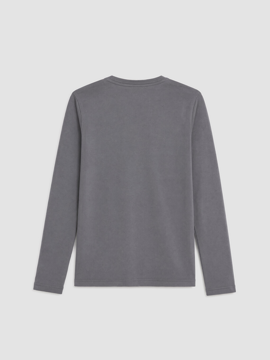 Crew Neck Long Sleeve Men's T-shirt-4